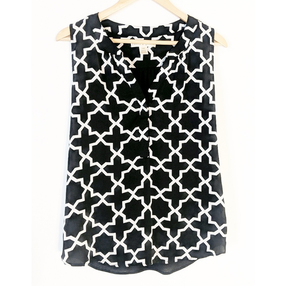 Hannah & Gracie Women's Shirt Sleeveless Size L
